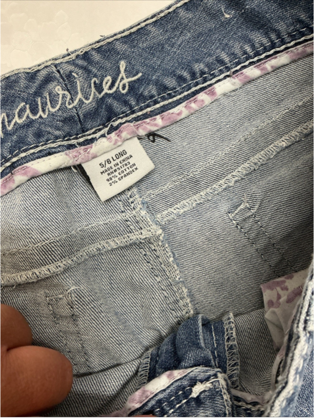 Maurice’s Y2K Long Jeans Size 5/6 - Picture 5 of 6